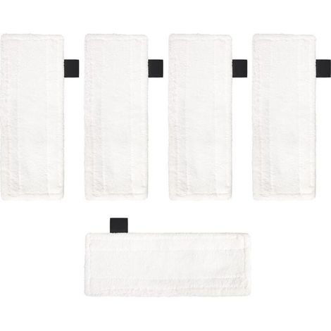 Set of 5 washable microfiber pads – Compatible with Karcher EasyFix SC2 SC3 SC4 SC5 steam cleaners – Effective on various floor types (1/5)