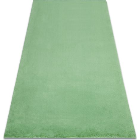 Teppich BUNNY grün IMITATION VON KANINCHENPELZ green 80x150 cm