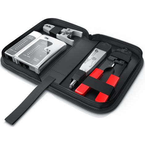 CSL Netzwerk Kabeltester für RJ45-/RJ11-Kabel geeignet für Telefon & Netzwerk / inkl. Zubehör (1/5)