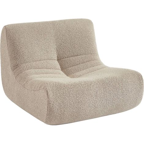 sweeek - Kinder-Sessel mit strukturiertem Bouclé-Bezug, 1-Sitzer