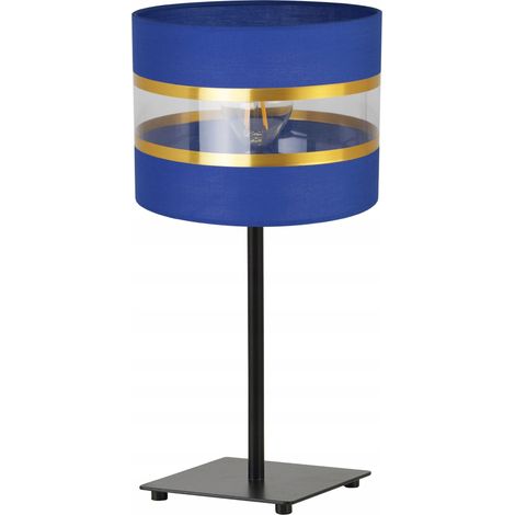 LÁMPARA DE MESA DE NOCHE, ELEGANTE PANTALLA DORADA, 20 CM