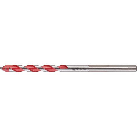 Milwaukee 4932471175 Punte per calcestruzzo Premium Stelo a 3 lati, diametro 6 mm, lunghezza 100 mm (1/2)