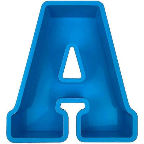 Moule à gâteau alphabet, lettre anglaise en silicone, lettre A en 3D (1/3)