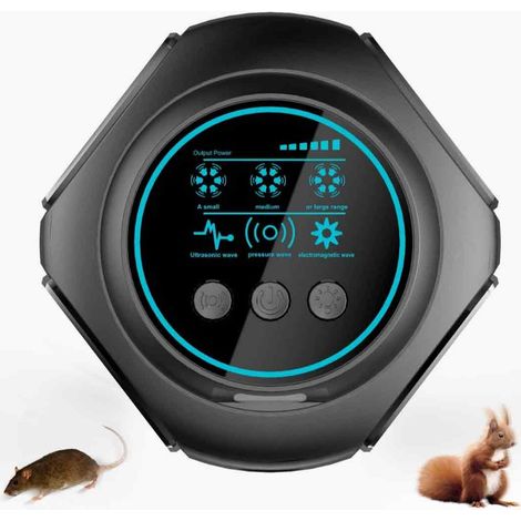 1 répulsif à ultrasons, 4 modes, couverture 360° jusqu'à 360 m², sans danger pour humains et animaux domestiques, pour intérieur maison garage sous-sol (1/5)
