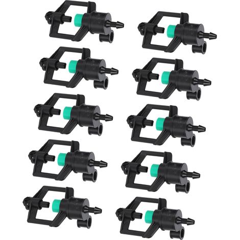 10 Stück Bewässerungstropfer, 4 mm stabile Kunststoff-Bewässerungsdüsen mit Zubehör für Gartenbau und Landwirtschaft (1/5)