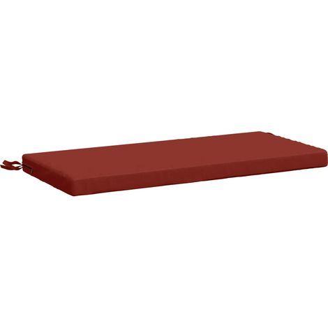 vidaXL Cuscino per panchina SOEST 100% Poliestere Rosso 60 x 40 x 5 cm (1/5)