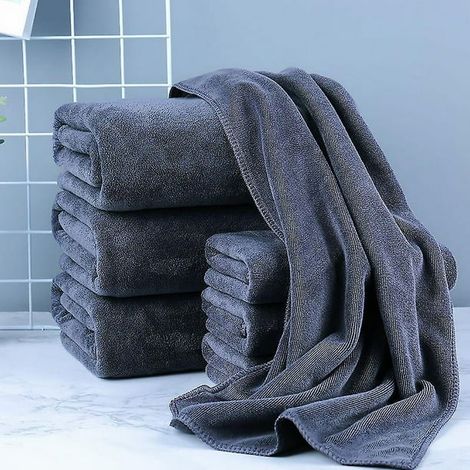 Serviette de bain XXL 70x140 cm, grande serviette éponge pour sauna et hammam, linge de toilette doux et absorbant, format géant