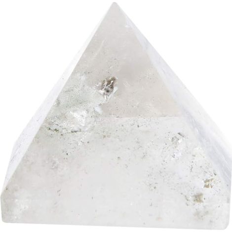 Pyramide blanche, 100% cristal naturel Quartz pyramide énergie tour de guérison ornement de décoration de la maison (1/5)