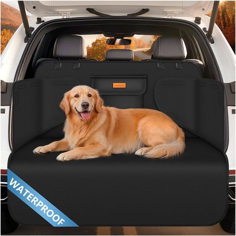 Protection Coffre Voiture Chien Universelle, Couverture Chien Auto Imperméable et Antidérapant, Protection Latérale pour Plupart Voiture, 183x104cm (1/5)