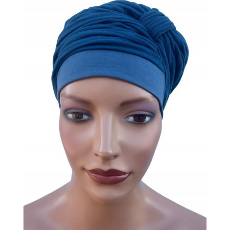 Turban pour femme Ela 498, bonnet chaud en maille, doux et drapé (1/5)