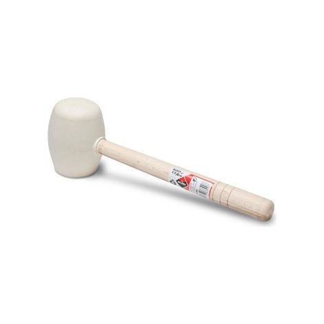 Gummihammer Weiß Rundspitze 500 g RUBI - 66906
