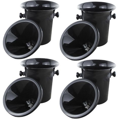 4x Crachoir à vin en plastique noir - Taille standard avec entonnoir noir - Seau à champagne 6244838503294 (1/4)