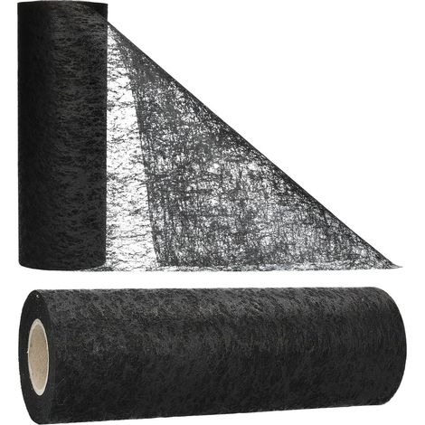 Tischläufer (schwarz) ohne Band für Hochzeiten, 58 cm/914,4 cm (1/5)