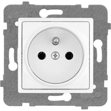 Prise Aspirateur Central - Prise D'Aspiration Centralisée - Pour Installation Murale ou Solaire - Blanc - 1 Pièce