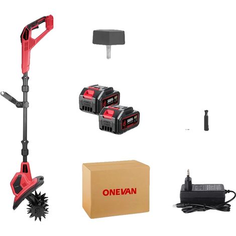 Cultivateur Électrique, 4000W de Puissance, Vitesse de 36000 RPM, 2 Batterie 1EU Prise (1/2)