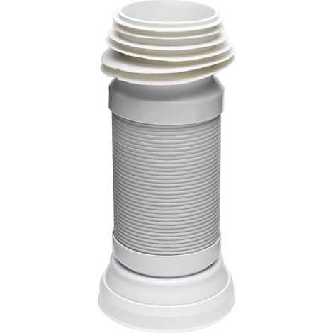 Siko – Pipe flexible sanitaire d'évacuation pour WC 275 - 550 mm E945FLEX – Plastique – Filetage entrée 40 mm – Pression nominale PN10
