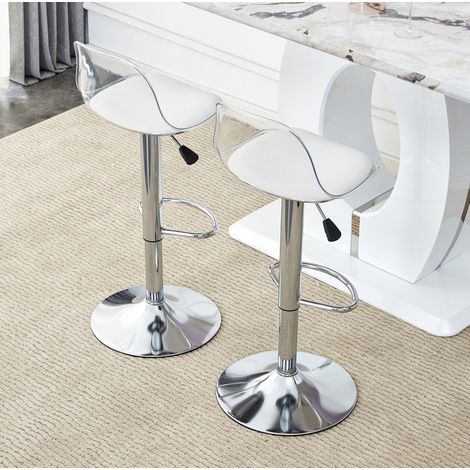 Set di 2 sgabelli da bar regolabili, altezza 82-104 cm, girevoli a 360° DESVIAE (1/5)