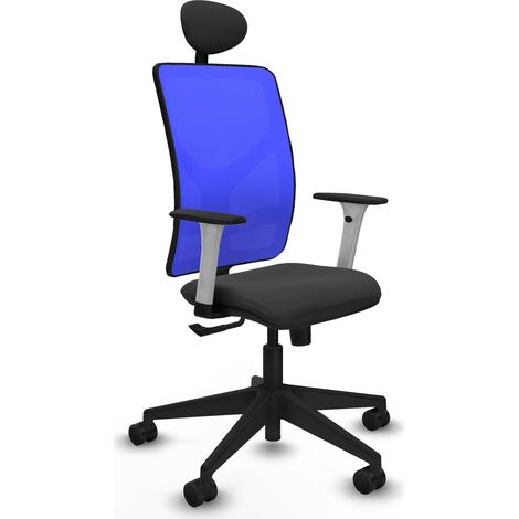 Sedia da ufficio piqueras y crespo Motilla grigio scuro pelle sintetica (1/2)
