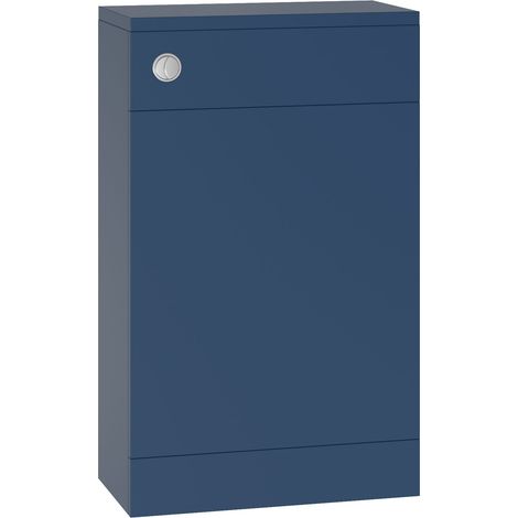 Modern Bathroom 500mm Toilet Unit Furniture Matt Navy Blue (1/5)