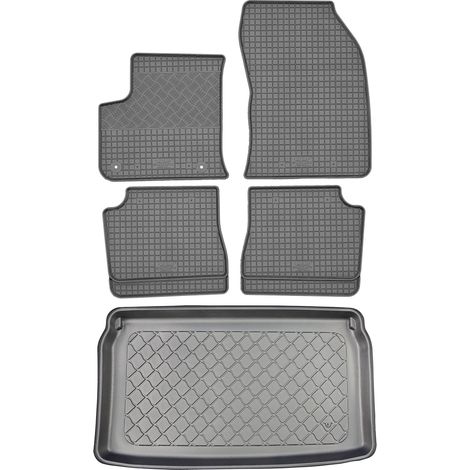 Opel Mokka B / Mokka-e SUV (5 portes) à partir de 02.2021 SET - tapis de voiture en caoutchouc + tapis de coffre