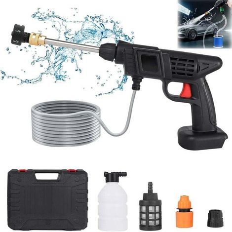 460 W/1300 PSI Akku-Hochdruckreiniger – Ultraportabel mit Akku und 4 Zubehörteilen – (Auto/Haus/Garten) – Sofort einsatzbereit, umweltfreundlich