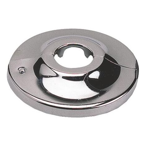 ROSACE PLATE ARTICULEE LAITON CHROME POUR TUBE CUIVRE