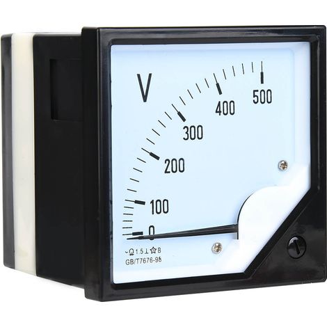 Quadratisches Panel-Spannungsmessgerät, analoges AC-Voltmeter 0-500V für elektronische Steuergeräte (1/5)