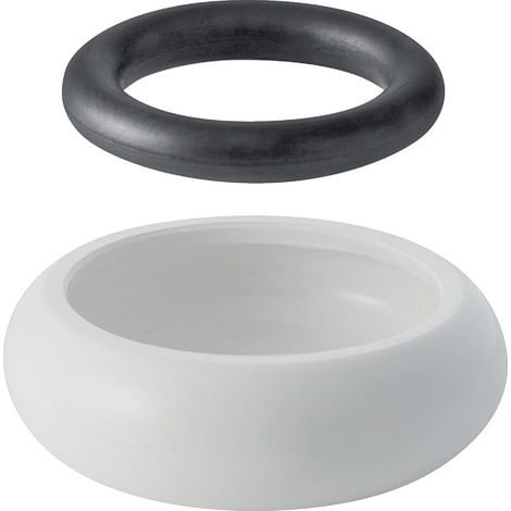 Geberit Spülbogenaußenverbinder: d=44mm, weiß-alpin (1/3)