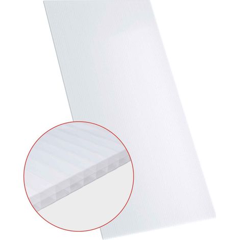 Placa de Policarbonato Alveolar Opal de 16mm - 3,5m x 98cm
