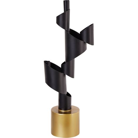 Candle Holder AMILLY Metal 51 cm Black