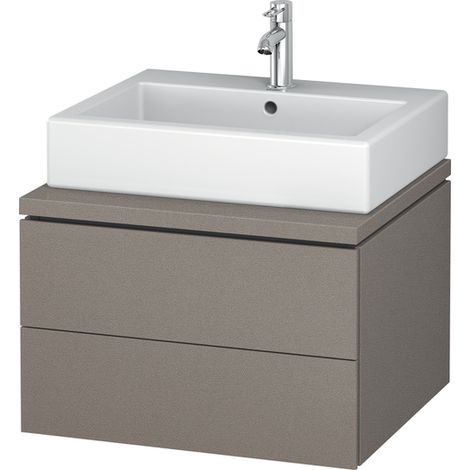 Mobiletto Duravit L-Cube Vanity per consolle, larghezza 620 mm, profondità 547 mm, 2 cassetti, colorazione: Terra Opaco - LC581501414 (1/5)