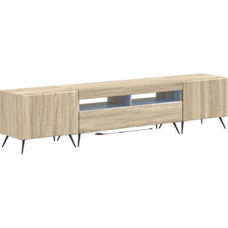 5-teiliges LED TV Schrank Sonoma-Eiche Holzwerkstoff vidaXL (1/5)