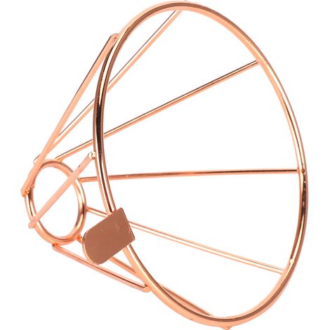 Support porte-filtre à café en acier inoxydable avec entonnoir intégré, pour usage domestique ou professionnel.
