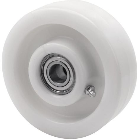 RUEDAS ALEX rueda ft200-25-60 nylon blanco extrafuerte eje liso
