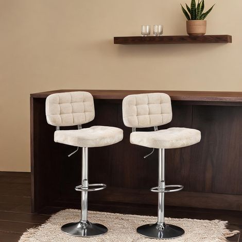 Tabouret de bar réglable de 66 à 87 cm 51 x 45 x 115 cm (1/5)
