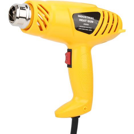 Pistolet à air chaud en ABS avec 5 buses, 2000 W, prise J10 UE, 250 V (1/5)