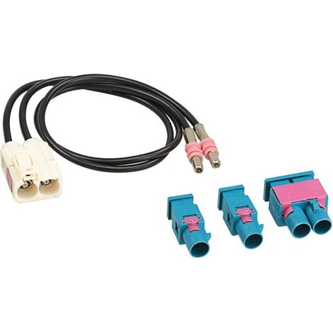 Adattatore antenna con presa Fakra (F), 2 connettori Fakra (M) o doppio Fakra (M)