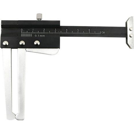 Messschieber zur Messung der Bremsscheibendicke. Messwerkzeug für Bremsscheiben. Werkzeug zur Prüfung der Bremsbelagverschleißdicke.
