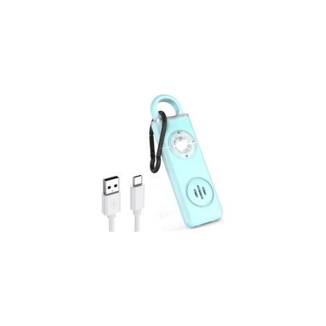 Alarme Personnelle Sonore Rechargeable 130 dB - EINNENFFER - Sécurité pour Femmes et Enfants, Lampe Multifonctionnelle et Portable, Idéale pour les Situations d'Urgence