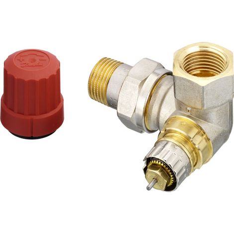 Danfoss Corpo valvola RA-N 15 R 1/2, WE sinistra, nichelato opaco, 013G0234
