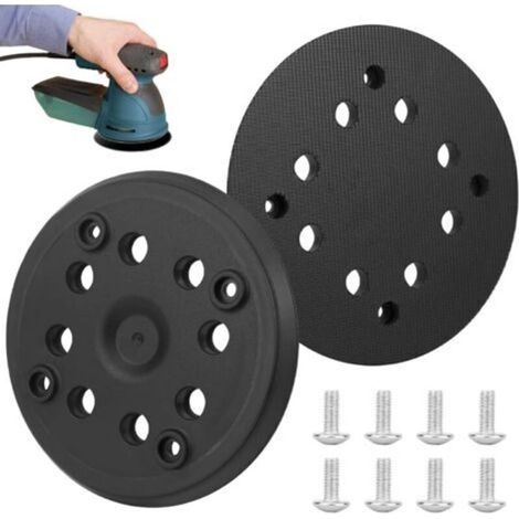 Disques de ponçage excentrique 125 mm – 2 pièces avec système velcro, 8 trous, compatibles Bosch PEX 270 A/PEX 270 AE (1/5)