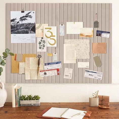 Large Dark Camel Felt Sticky Notice Board 90 x 60 cm Modern Notice Board 3/8 Inch Thick for Office Kitchen Nursery (1/5)