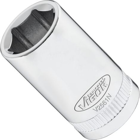 Douille V2561N Carr creux 1/2pouce (12,5mm) Profil 6 pans extrieurs Taille 15 mm
