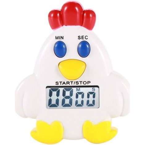 Minuteur de Cuisine Aimanté Rigolo, Timer Cuisine Aimanté de Forme de Coq (Poulet) (1/2)