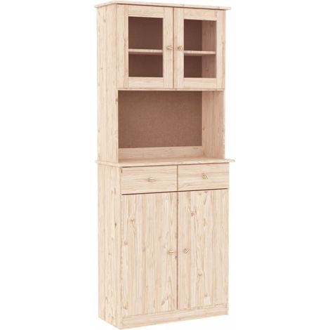 Maison Exclusive - Credenza ALTA 77x35x188 cm in Legno Massello di Pino