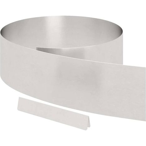Bordure de Pelouse 4 pcs Argent 450 x 0,05 x 15 cm (1/5)