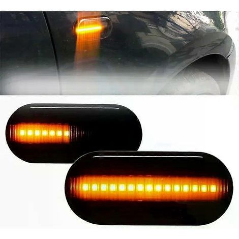 Clignotants latéraux dynamiques à LED pour SEAT, compatibles avec Ibiza 6L, Cordoba, Toledo, Leon MK1, MK2 et Octavia. (1/5)