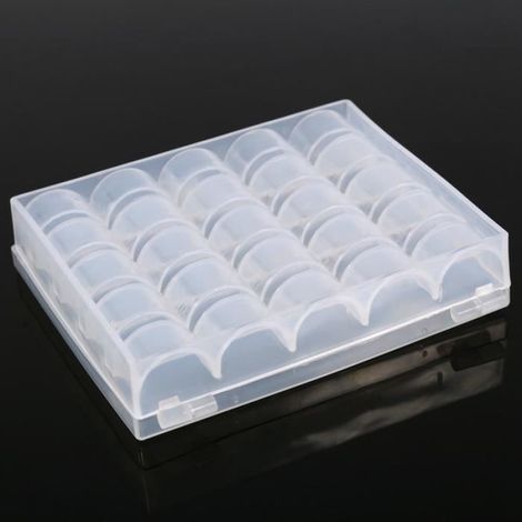 Tbest Organisateur de canette Boîte de bobines, caisse de plastique vide de bobines avec la boîte de rangement mercerie couture (1/4)