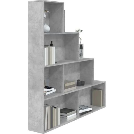 Bücherregal/Raumteiler Betongrau 155x24x160 cm Holzwerkstoff vidaXL (1/3)