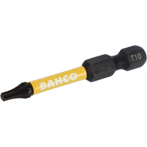 Bahco 1/4 Torsion Bits für TX T10 Schrauben 50 mm - 10 Stk. pro Blisterpackung